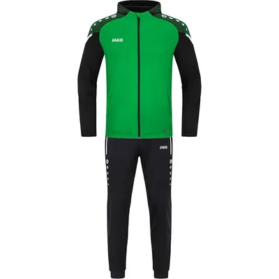 Produktbild von JAKO Kinder Trainingsanzug Polyester Performance mit Kapuze, Farbe:soft green/schwarz, Größe:152