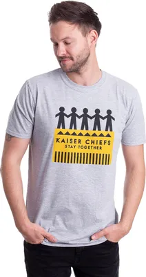 Produktbild von Kaiser Chiefs - T-Shirt für Herren/Damen Uni RO7896 (XL) (Grau)