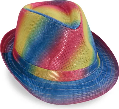 Produktbild von Trilby Regenbogen Hut Gr. 58 Karneval Fasching Halloween Party Cosplay