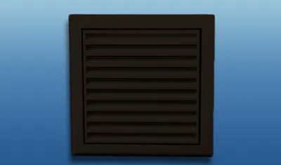 Produktbild von Lüftungsgitter MV mit Flansch Größe: Ø100 154x154mm Farbe: braun