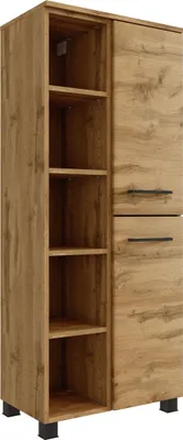 Obrázek produktu pro Midischrank >Manchester< (B/H/T: 55x130x33 cm) in wotaneiche - 55x130x33 (BxHxT)