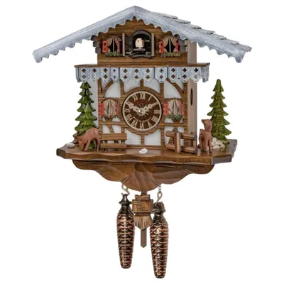 Produktbild von Engstler - 358 Q - Kuckucksuhr - Quarz - Nussbaum