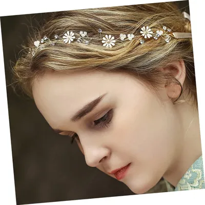 Produktbild von 2St Braut Stirnband trauzeugen bridesmaid hochzeit haarreif geldgeschenke+zur+hochzeit haarreif hochzeit blumendeko Haarbänder Haarband Haarreifen Blumenkopfschmuck