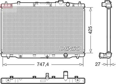 Produktbild von DENSO DRM40052 Kühler Wasserkühler Motorkühler für HONDA CR-V IV (RM)