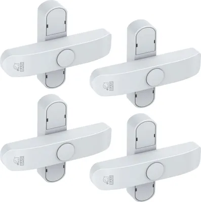Produktbild von BASI - Fenster- und Fenstertürensicherung - SET - 4x FS 500 - Weiß - 4x1100-0060