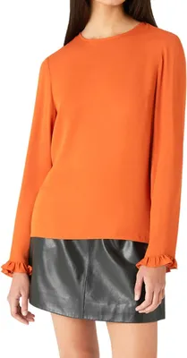 Produktbild von Trussardi Damenbluse Hawaiian Sunset orange locker elegant M