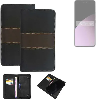 Produktbild von K-S-Trade Hülle Handyhülle kompatibel mit Xiaomi 14 Civi Schutzhülle Walletcase Bookstyle Tasche Schutz Case Handytasche Wallet Cover Kunstleder