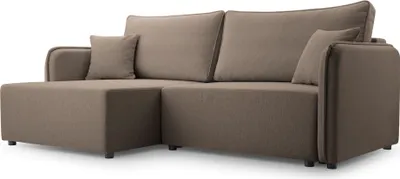 Produktbild von Selsey Kassian - Ecksofa mit Schlaffunktion und Bettkasten, hellbraun, links