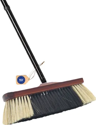 Produktbild von Novaliv Zimmerbesen mit Stiel stabil ROSSHAAR MISCHUNG Besen weiche Borsten Schrankbesen 4 tlg Steckstiel Gemischter Rosshaarbesen Besen für Laminat und Parkett Rosshaarbesen Naturborsten Stubenbesen