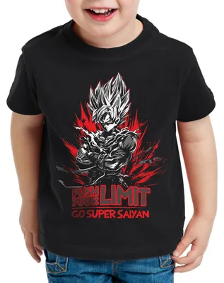 Produktbild von style3 Push your Limit Kinder T-Shirt roshi gt z roshi son-goku dragon