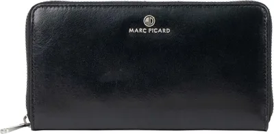 Produktbild von Marc Picard Leder Geldbörse Firenze Zip Wallet Black schwarz