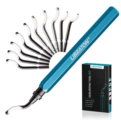 Image de Solidchoice - Ébavureuse manuelle avec 11 lames en acier HSS pour le plastique et le métal