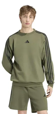 Produktbild von adidas M 3S FL SWT OLIFOU/BLACK OLIFOU/BLACK S