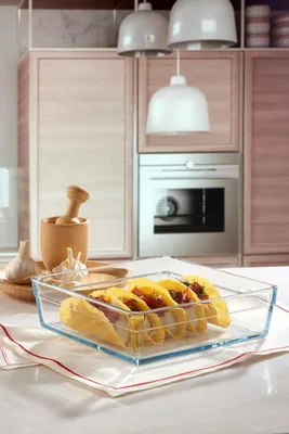 Zdjęcie produktu dla Pasabahce Borcam kwadratowe naczynie żaroodporne 22,7x22,7x6,5 cm