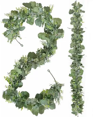 Produktbild von Kunststoff Eukalyptus Slingerset grün für Tischdeko