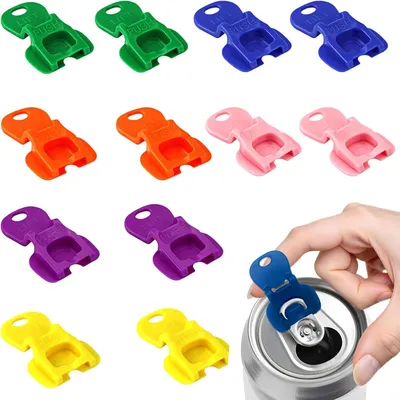Immagine prodotto di Apertiscatole - Set da 12 - Plastica - Riutilizzabili - Sicuri per gli alimenti - Compatte