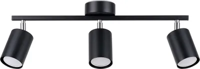 Zdjęcie produktu dla Spot LEMMI czarny-chromowany 3xGU10x40W metal wym:20x46x8cm IP20 Sollux Lighting