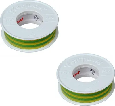 Produktbild von Kopp Coroplast Elektro Isolierband 15mm x 10m 2Stück grün gelb