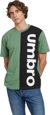 Image de T-shirt à manches courtes Umbro Gemini Vert, Noir M Homme Vert, Noir M