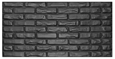 Productafbeelding van Solidchoice- Plafondpanelen 3D-design - Wandpanelen - Zelfklevend - Baksteenlook - Polystyreen - 100 x 50 cm - 4 stuks