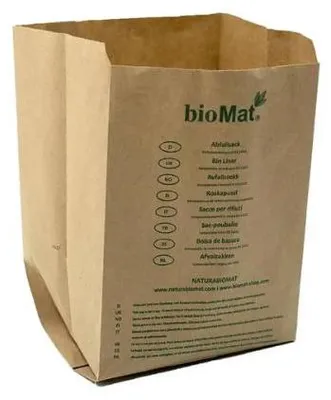 Produktbild von BioMat - Kompostierbare Papiertüten - 50 x 10 Liter