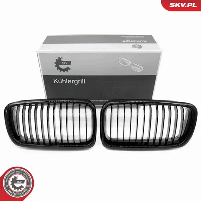 Produktbild von ESEN SKV 66SKV212 Kühlergrill Frontgrill für BMW 7 (E38) Schwarz Glänzend