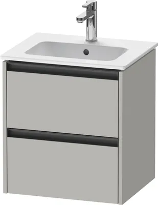 Produktbild von Duravit Ketho.2 Wastafelonderkast 51x42x54,9 cm Mat Betongrijs