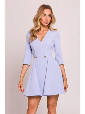 Produktbild von Made of Emotion Minikleid für Frauen Lumani M848 azurblau M