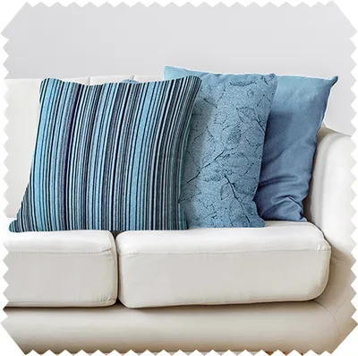 Produktbild von novely® 3er-SET DEKOKISSEN Couch Sofakissen Kissenbezug Füllung Zierkissen 40cm Wohnzimmer Designer Kissen Kissenhülle - Farbe: 18 Blau | Ausführung: nur Bezüge (ohne Füllung)