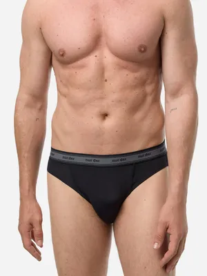 Produktbild von NUR DER Slip Organic Baumwolle 2er Pack - schwarz - Größe 8 | XXL | 56