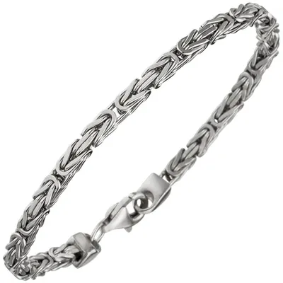 Produktbild von 3mm Königsarmband Armband Armschmuck aus 925 Silber 19cm Uni