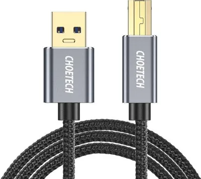 Produktbild von Choetech USB - USB Typ B Kabel Drucker schwarz (3m)