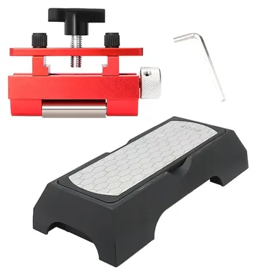 Doppelseitiger Diamantschleifstein 400/1000 mit Winkelauflage