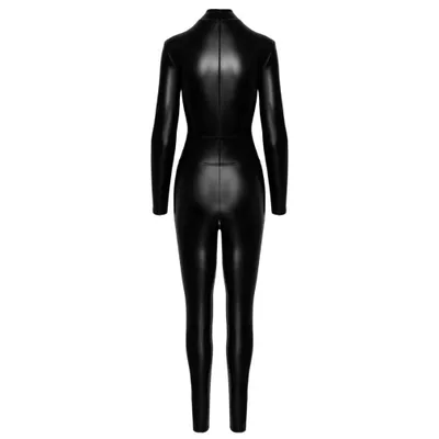 Immagine prodotto di F319 Tuta Powerwetlook con zip e anello - M