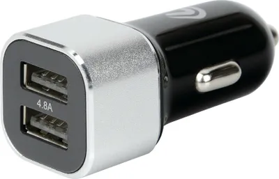 Zdjęcie produktu dla Ładowarka 2 porty USB - Szybkie ładowanie - 4800 mA - 12/24 V