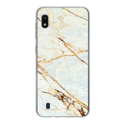 Produktbild von MuchoWow® Handyhülle Schutzhülle Hülle für Samsung Galaxy A10 Marmor - Gold - Luxus Silikon Softcase Handy Hülle - Schutzhülle - Geburtstag Teenager