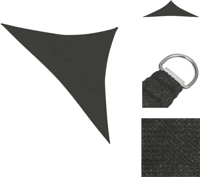 Produktbild von vidaXL Sonnensegel 160 g/m² Anthrazit 3x3x4,2 m HDPE -  Sonnenschirme & Sonnenschutze
