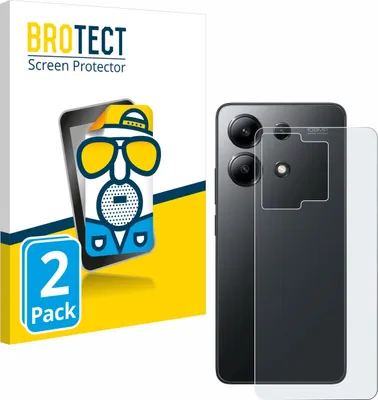 Produktbild von 2x BROTECT Schutzfolie für Xiaomi Redmi Note 13 4G (Rückseite) Displayschutz Displayschutzfolie Folie Matt Entspiegelungsfolie