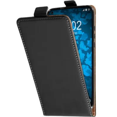 Produktbild von PhoneNatic Kunst-Lederhülle kompatibel mit Huawei Honor View 20 - Flip-Case schwarz Cover