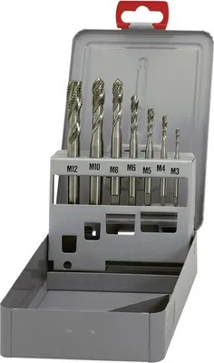 Image de Eventus by Exact 10366 CNC tap set 7-piece metric Right hand cutting DIN 371 HSS 35° RSP 1 Set