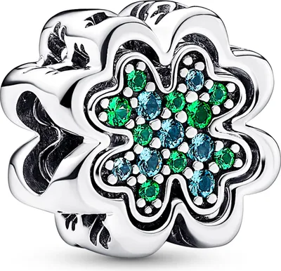 Produktbild von PANDORA Charm in Kleeblattform, 925er Silber, teilbar