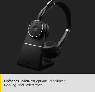 Produktbild von Jabra Evolve 75 MS Stereo - Headset - On-Ear - Bluetooth - kabellos - aktive Rauschunterdrückung
