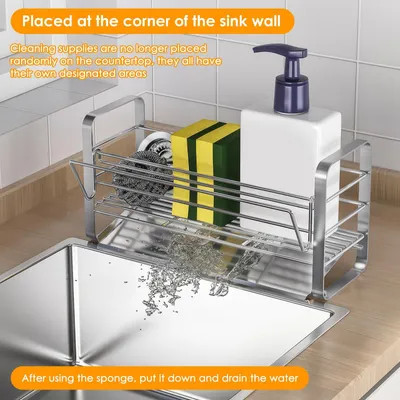 Immagine prodotto di Omgoods - Organizzatore da cucina con lavello e scolapiatti