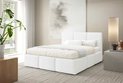 Obrázek produktu pro Manželská postel 180x200 VIONA s úložným prostorem - bílá