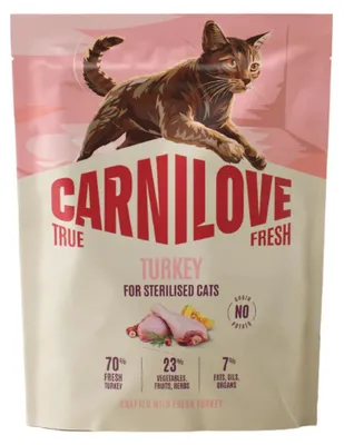 Produktbild von CARNILOVE True Fresh Turkey Sterilised - trockenfutter für Katzen - 2kg