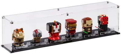 Image de Vitrine noire pour 6 figurines LEGO® BrickHeadz – Star Wars, Harry Potter