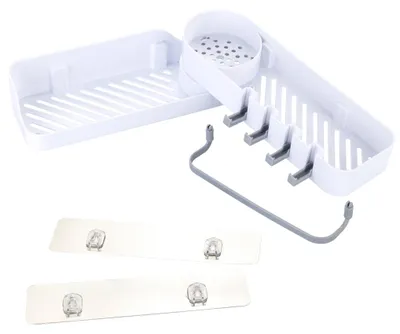 Produktbild von Eckregal für die Dusche Caddy, befestigen ohne bohren, 180°