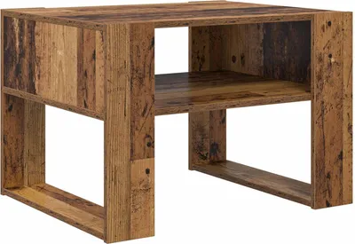 Imagen del producto de vidaXL Mesa auxiliar de madera reciclada, 66 x 53 x 45 cm, material de madera