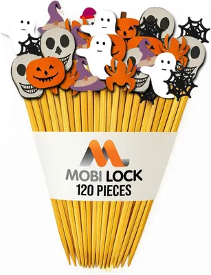 Produktbild von Halloween-Cocktailspieße – Gruselige Zahnstocher für Snacks