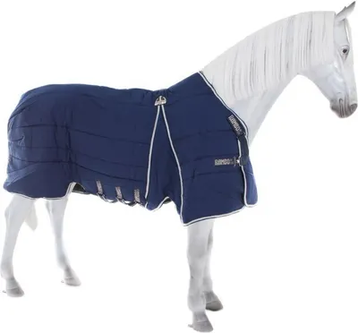 Produktbild von Horseware Rambo Optimo Stable Rug 400g - Navy with Beige